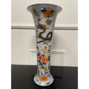 Arte Povera - Grand Vase En Verre Soufflé Epoque 18ème